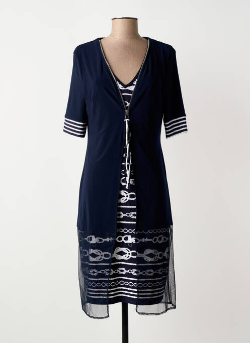 Robe mi-longue bleu JOSEPH RIBKOFF femme