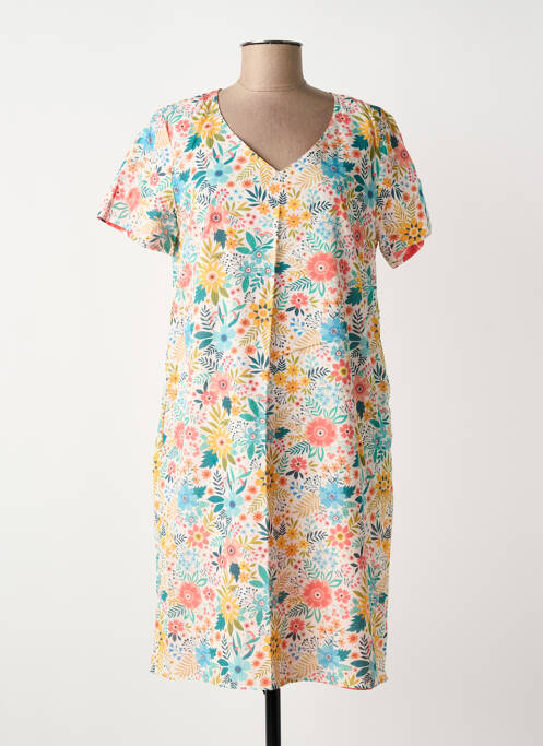 Robe mi-longue rouge GUY DUBOUIS femme