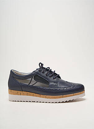Derbies tissage satiné talon de 4 à 6cm bleu GABOR femme