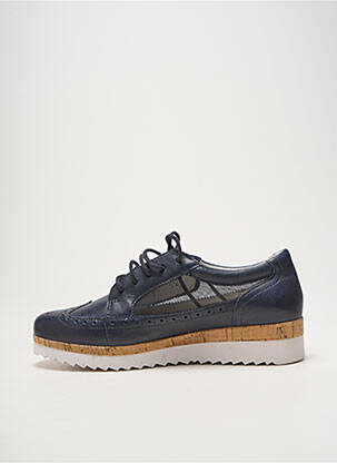 Derbies tissage satiné talon de 4 à 6cm bleu GABOR femme