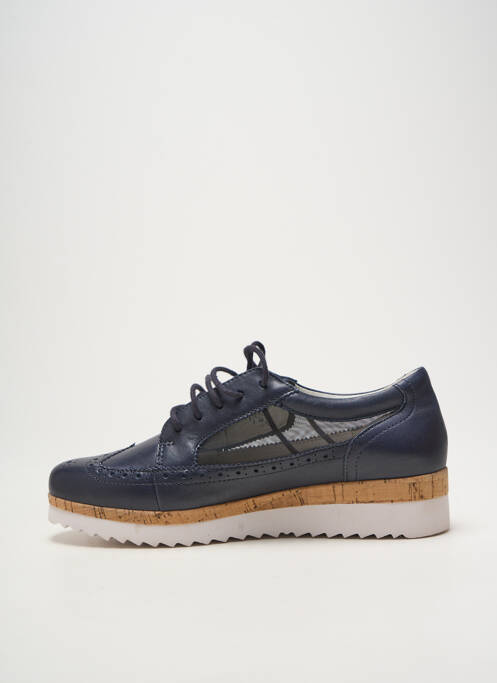 Derbies tissage satiné talon de 4 à 6cm bleu GABOR femme