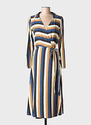 Robe longue manches longues manches longues bleu COMPAÑIA FANTASTICA femme