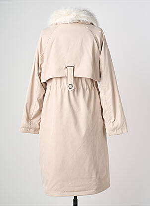 Manteau long poches sans capuche beige MOLLY BRACKEN femme