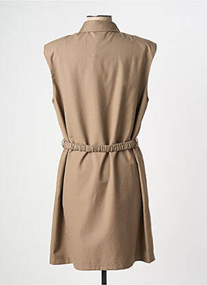 Robe courte sans manche sans manche beige LILI SIDONIO femme