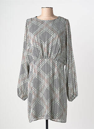 Robe mi-longue manches longues manches longues noir LILI SIDONIO femme