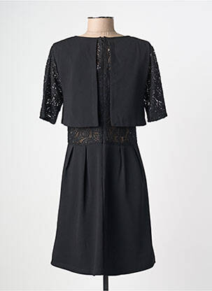 Robe courte manches courtes manches courtes noir FREEMAN T.PORTER femme