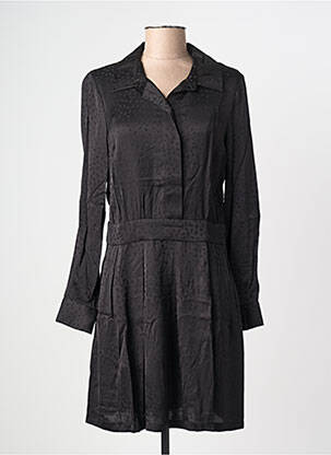 Robe courte manches longues manches longues noir MOLLY BRACKEN femme