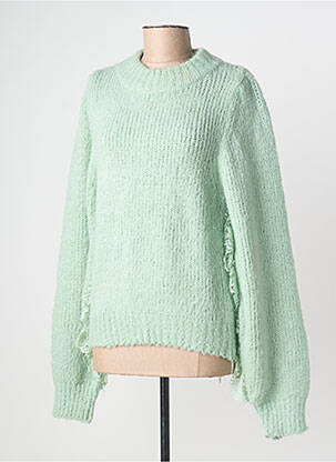 Pull resserrée sur le bas manches longues vert MOLLY BRACKEN femme