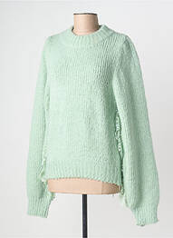 Pull col rond manches longues vert MOLLY BRACKEN femme