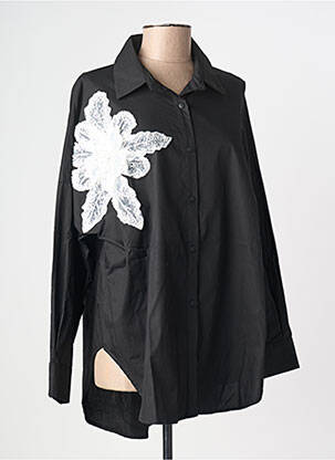 Chemisier manches longues manches longues noir LUZABELLE femme