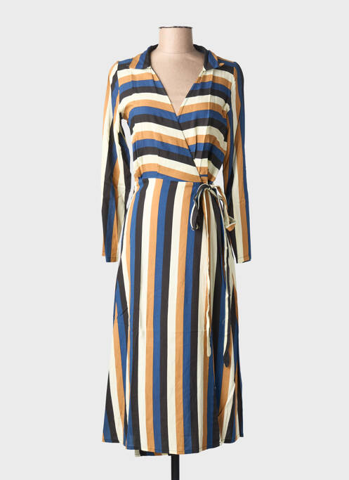 Robe longue manches longues manches longues bleu COMPAÑIA FANTASTICA femme