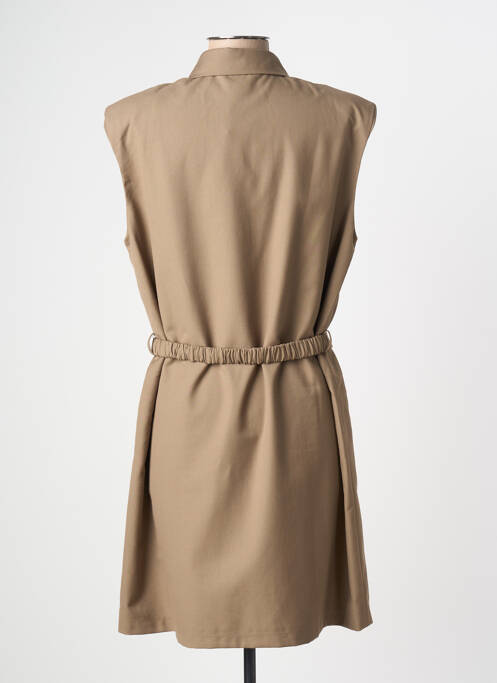 Robe courte sans manche sans manche beige LILI SIDONIO femme