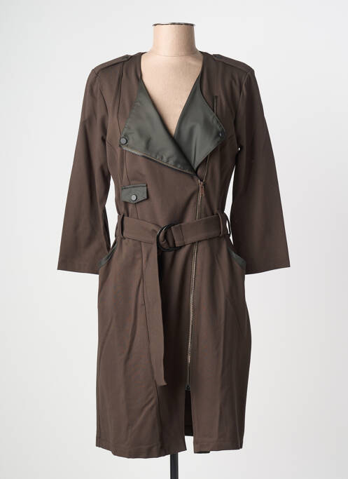 Robe mi-longue marron EVA KAYAN femme