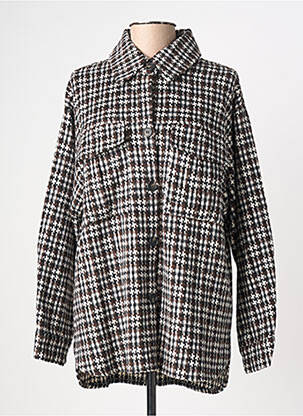 Veste casual coupe droite marron LILI SIDONIO femme