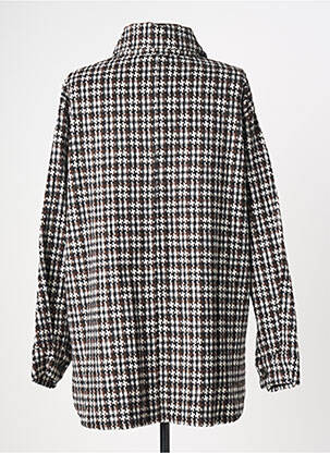 Veste casual coupe droite marron LILI SIDONIO femme