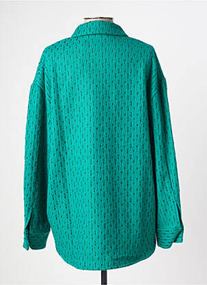 Veste casual coupe droite vert CHERRY PARIS femme