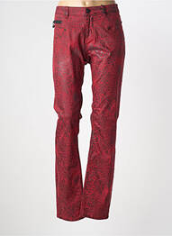 Jeans coupe slim stretch taille normale rouge FREEMAN T.PORTER femme