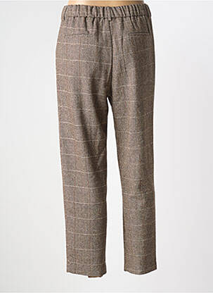 Pantalon 7/8 taille haute taille haute marron MOLLY BRACKEN femme