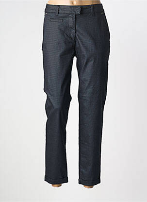 Pantalon chino tissage popeline taille normale noir EVA KAYAN femme