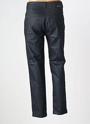 Pantalon chino tissage popeline taille normale noir EVA KAYAN femme