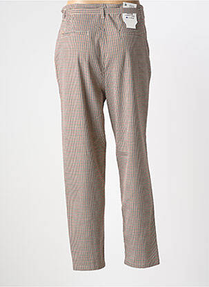 Pantalon droit coupe carotte taille haute beige SALSA femme