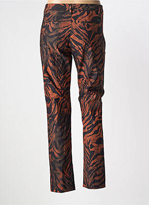Pantalon chino tissage popeline taille normale orange FREEMAN T.PORTER femme