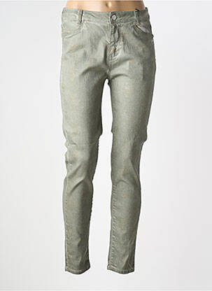 Jeans coupe slim stretch taille normale gris EVA KAYAN femme