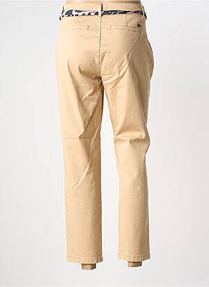 Pantalon chino tissage popeline taille normale beige FREEMAN T.PORTER femme