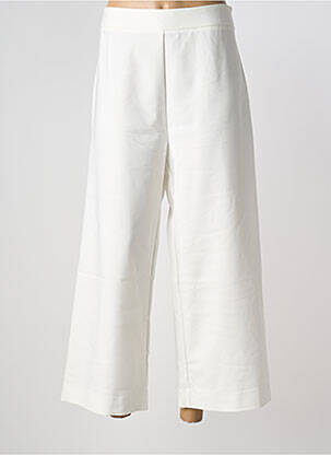 Pantalon 7/8 taille haute taille haute blanc ANONYME DESIGNERS femme