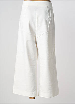 Pantalon 7/8 taille haute taille haute blanc ANONYME DESIGNERS femme