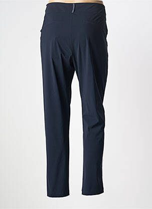 Pantalon chino tissage popeline taille normale bleu EVA KAYAN femme