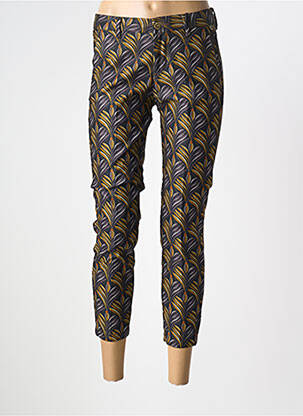 Pantalon 7/8 stretch taille normale jaune FREEMAN T.PORTER femme