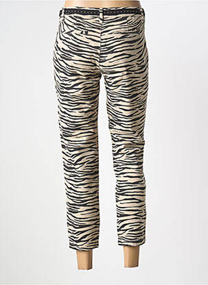 Pantalon 7/8 stretch taille basse beige FREEMAN T.PORTER femme
