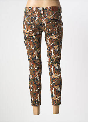 Jeans skinny stretch taille basse marron FREEMAN T.PORTER femme
