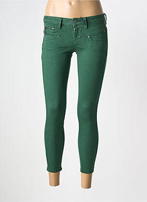 Jeans skinny stretch taille basse vert FREEMAN T.PORTER femme