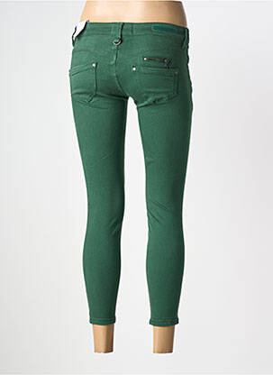 Jeans skinny stretch taille basse vert FREEMAN T.PORTER femme