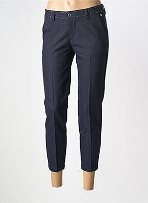 Pantalon 7/8 taille à pinces taille normale bleu FREEMAN T.PORTER femme