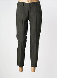 Pantalon 7/8 taille à pinces taille basse vert FREEMAN T.PORTER femme