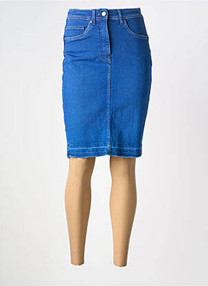 Jupe mi-longue taille haute bleu SALSA femme