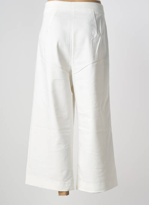 Pantalon 7/8 taille haute taille haute blanc ANONYME DESIGNERS femme