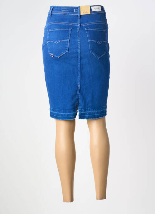 Jupe mi-longue bleu SALSA femme