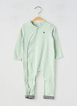 Pyjama fermeture pressionnée à l'entrejambe vert NOPPIES garçon