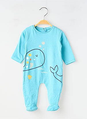 Pyjama fermeture pressionnée bleu BABY BOL garcon