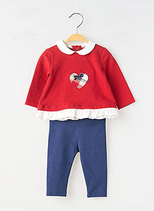 Ensemble pantalon manches longues rouge MAYORAL fille