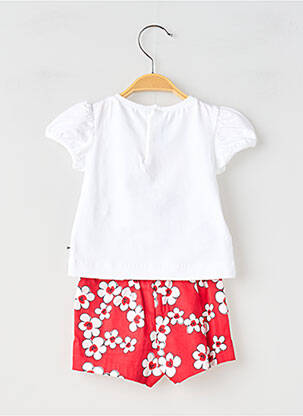 Ensemble short manches courtes rouge MAYORAL fille