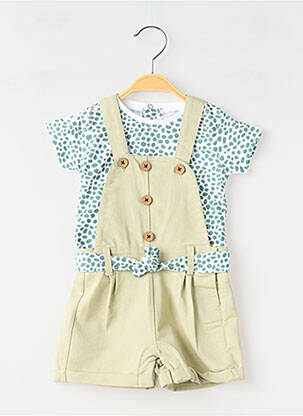 Ensemble pantalon type de haut t-shirt vert BABY BOL fille