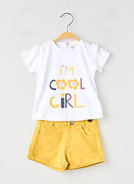 Ensemble short manches courtes jaune BABY BOL fille
