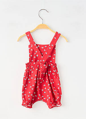 Barboteuse tissage jersey rouge BABY BOL fille