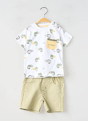 Ensemble short tissage jersey vert BABY BOL garcon