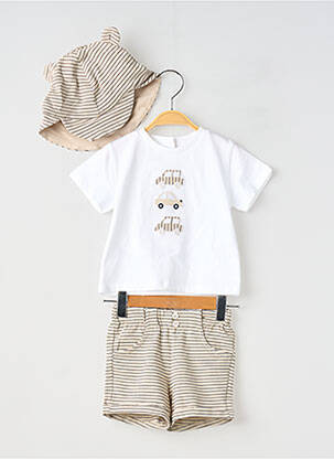 Ensemble short tissage jersey marron MAYORAL garcon
